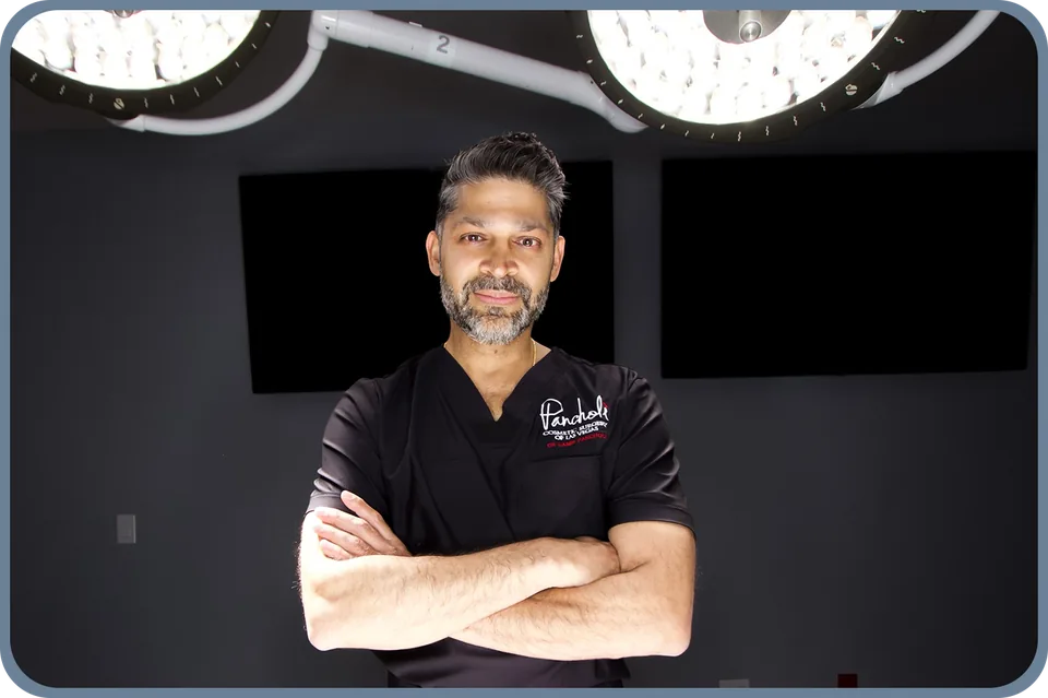 Dr. Pancholi in his accredited surgical suite